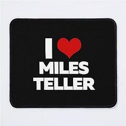 I Love Miles Teller Mouse Pad