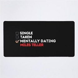 Mentally Dating Miles Teller Desk Mat