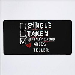 Mentally Dating Miles Teller Desk Mat