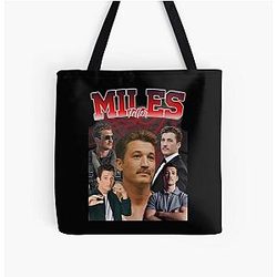 Miles Teller Retro Style Tote Bag
