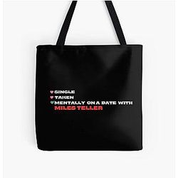 Mentally On A Date With Miles Teller Tote Bag