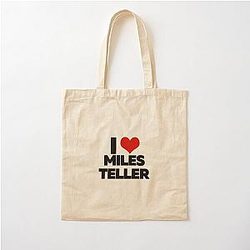 I Love Miles Teller Tote Bag