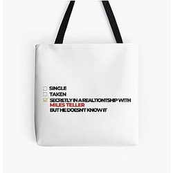 Secretly In Relationship with Miles Teller Tote Bag