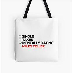 Mentally Dating Miles Teller Tote Bag