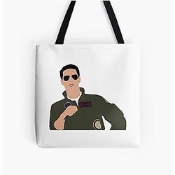 Miles Teller Smile All Over Print Tote Bag
