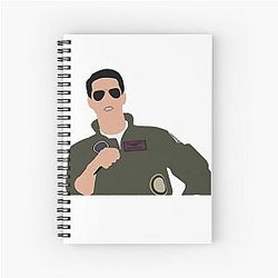 Miles Teller Spiral Notebook