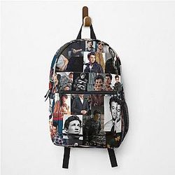 Miles Teller Abstract Seamless Collage Backpack