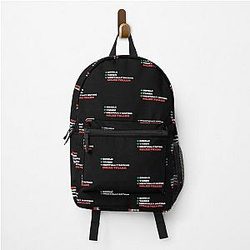 Mentally Dating Miles Teller White Font Backpack