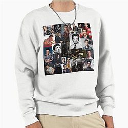 Miles Teller Abstract Square Seamless Collage Pullover Sweatshirt