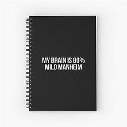 My Brain is 80% Milo Manheim Notebook