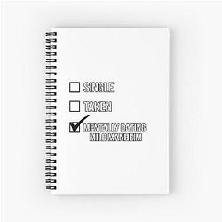 Single Taken Mentally Dating Milo Manheim Notebook