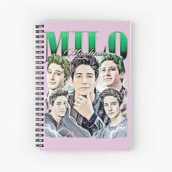 Milo Manheim Vintage Tribute Graphic Spiral Notebook