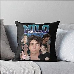 Milo Manheim Retro Throw Pillow