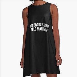 My Brain is 80% Milo Manheim A line Dress