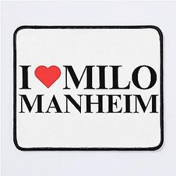 I Love Milo Manheim Mouse Pad
