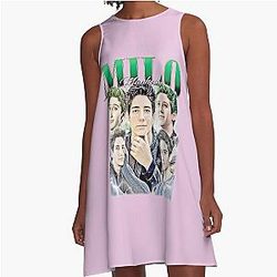 Milo Manheim Vintage Tribute Graphic A-Line Dress - PERFECT GIFT FOR YOU