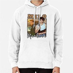 Milo Manheim Actor White Pullover Hoodie