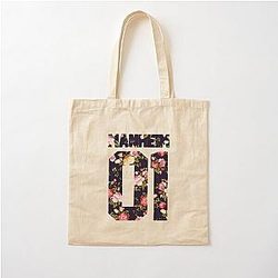 Milo Manheim Floral Cotton Tote Bag