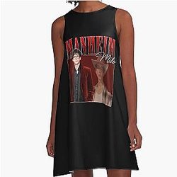 Milo Manheim Retro Design A-Line Dress