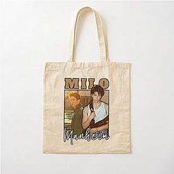Milo Manheim White Cotton Tote Bag
