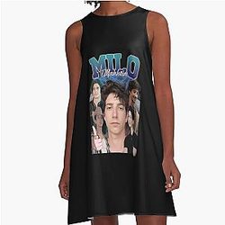 Milo Manheim Retro A-Line Dress