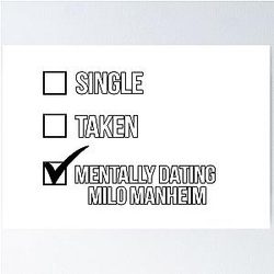 Single Mentally Dating Milo Manheim Poster