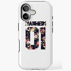 Milo Manheim Floral Jersey Tough Case for iPhone
