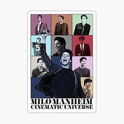 Milo Manheim Cinematic Universe Eras tour style Sticker