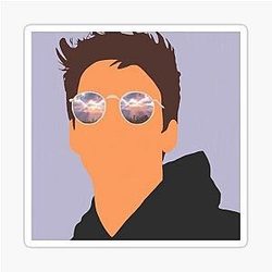 Milo Manheim wearing sunglasses stickers