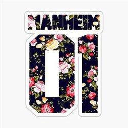 Milo Manheim Floral Jersey Sticker