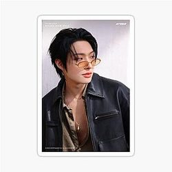ATEEZ Mingi GOLDEN HOUR Part 3 Lemon Drop Title Poster kpop atiny summer boyfriend vibes Glossy Sticker