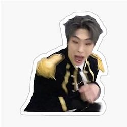 Scared Mingi sticker