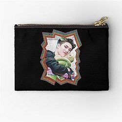Song Mingi ATEEZ Korean Kpop Retro Color Oil Paint Design Zipper Pouch