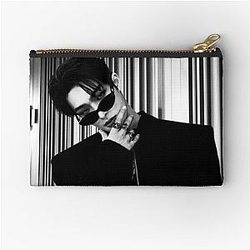 K-POP ATEEZ Mingi Hot Film Photo Set Black and White Zipper Pouch