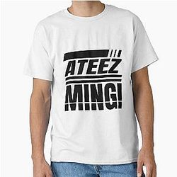 ATEEZ Atiny KPOP Song Min-Gi Logo Fan Design Classic T-Shirt