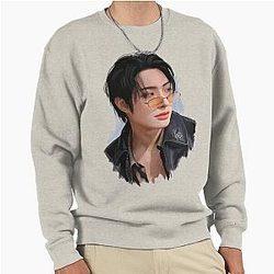 Ateez Mingi Illustration Golden hour Pullover Sweatshirt