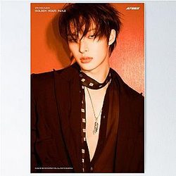 ATEEZ Mingi abs GOLDEN HOUR Part 3 Lemon Drop Title Poster kpop atiny summer boyfriend vibes Poster