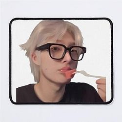Mingi eating watermelon mouse pad
