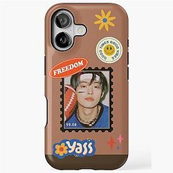 ATEEZ Mingi Stamp With Retro Stickers iPhone Case