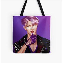 Ateez Deja Vu Mingi fanart cyber punk All Over Print Tote Bag