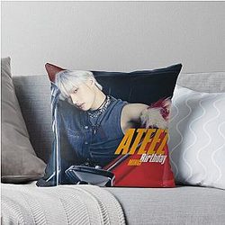 Mingi ATEEZ Birthday Japanese comeback kpop Atiny Throw Pillow