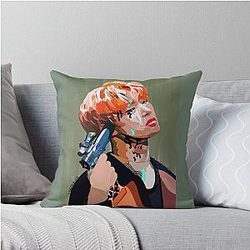 Mingi Ateez Fanart Throw Pillow