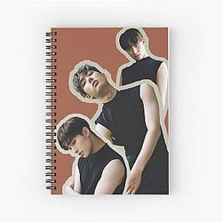 Ateez Mingi Dazed Red Spiral Notebook