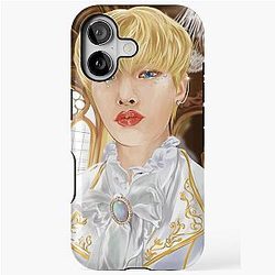 Gold hair Mingi postcard Ateez Prince fanart ateez stationery iPhone Tough Case