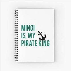 Mingi Pirate King Spiral Notebook