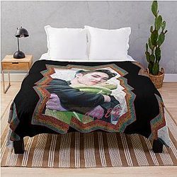 Song Mingi ATEEZ Color Oil Paint Design Throw Blanket