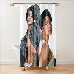 Seventeen Mingyu Hot Photoshoot Shower Curtain