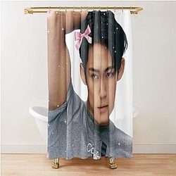 Kpop Mingyu Seventeen Coquette Shower Curtain