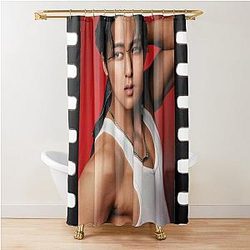 K-pop TVXQ Mingyu Hot Film Camera Photo Shower Curtain