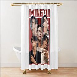 Mingyu Vintage Bootleg Tee Shower Curtain